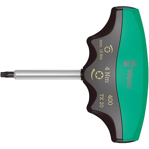 Tournevis dynamometrique WERA avec poignee T TORX T20, 4,0 Nm Longueur 60mm