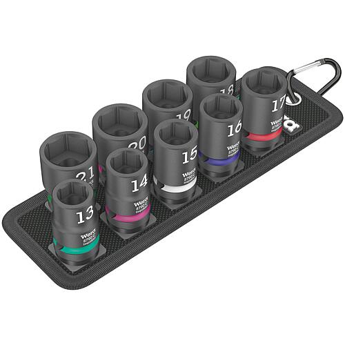 Kit de cliquets à pipe 1/2", pour vis à six pans creux, 9 pièces Standard 1