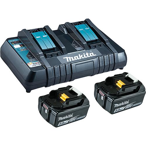 Kit Batteries MAKITA 18V avec 2x 5,0 Ah batteries et chargeur double