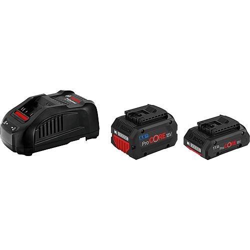 Kit batteries BOSCH 18V avec 1x 4,0 Ah ProCORE + 1x 5,5 Ah batterie et chargeur