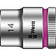 Douilles pour cliquet 6 pans Wera 8790 HMB à emmanchement 3/8", métrique, courtes, SW 14,0 x 29 mm