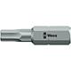 Embouts pour vis à six pans creux Wera 840/1 Z à emmanchement 1/4", métrique, courts, à denture dure, Hex-Plus, ouverture de clé 1,5 x 25 mm