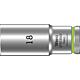 Douilles pour cliquet 6 pans Wera 8790 HMB Deep à emmanchement 3/8", métrique, longues, SW 18,0 x 64 mm