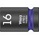 Douilles pour cliquet à six pans extérieurs Wera 8790 C Impaktor avec entraînement 1/2", métrique, court, SW 16,0 x 83 mm