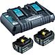 Kit Batteries MAKITA 18V avec 2x 4,0 Ah batteries et chargeur rapide