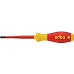 Tournevis VDE Pozidriv 3241 SoftFinish® electric slimFix, avec lame à diamètre réduit