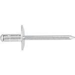 Rivets aveugles PolyGrip alu/acier grande tête