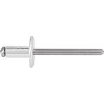 Rivets aveugles alu/acier inoxydable grande tête