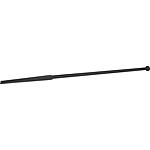 Barre brise-pavés 1500 x 30 mm, pied carré forgé Tête sphérique, noir