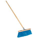 Balai d'hiver/feuilles 400 mm, poils PP 140mm, manche long 28x1400 mm
