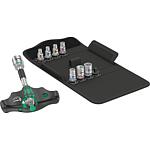 Jeu de tournevis à douille à poignée transversale Kraftform Kompakt 400 RA Kit Imperial 2 pour douilles pour cliquet 1/4", six pans extérieurs en pouces, 10 pièces