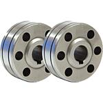 2 galets guide-fil - type B - Ø 1,0/1,2 mm - acier/inox