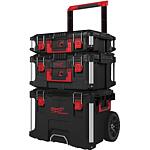 Kit mallette de transport Milwaukee PACKOUT, 3 pièces
1 x valise trolley, 2 x mallettes