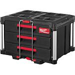 Mallette de transport Milwaukee PACKOUT avec 3 tiroirs, 560 x 410 x 360 mm