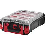 Mallette de transport Milwaukee PACKOUT Organiser Compact,
y compris boîtes de tri, 250 x 380 x 120 mm