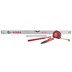 Kit promotionnel Sola avec niveau à bulle en aluminium, 5 pièces