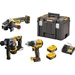 Jeu de batteries DCK355P2T-QW, 18 V, 3 pièces avec 2 Batteries 5,0 Ah, Chargeur et Mallette de transport