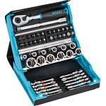 Jeu d'embouts HAZET SmartCase 1/4", 50 pièces avec Cliquets à embouts