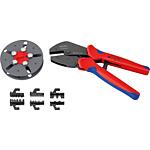 Pinces à sertir KNIPEX® MultiCrimp® avec magasin interchangeable pour PV et Solaire, 4 pièces