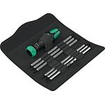 Poignée Vario avec fonction cliquet Wera Kraftform Kompakt Vario RA, 7 pièces