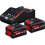 Jeu de batteries BOSCH 18 V avec 2 batteries EXPERT 8,0 Ah et chargeur