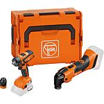 Jeu de batteries FEIN 18 V, 2 pièces, composé d'une Perceuse-visseuse et d'un Multimaster dans un coffret de transport sans Batteries + chargeurs