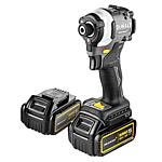 Visseuses à chocs sans fil DeWALT x McLaren DCF85MP2T-QW, 18 V avec 2 Batteries + Chargeur 5,0 Ah + kit de forets multi-usages gratuit, 5 pièces