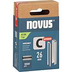 Agrafe à dos étroit NOVUS type C 4/26 galvanisée Cond. : 1000 Pièces