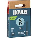 Rivets aveugles Novus S 3,2 x 10 acier
Cond. = 30 Pièces