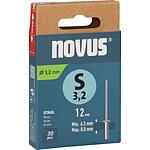 Rivets aveugles Novus S 3,2 x 12 acier
Cond. = 30 Pièces