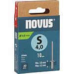 Rivets aveugles Novus S 4,0 x 10 acier
Cond. = 30 Pièces