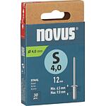 Rivets aveugles Novus S 4,0 x 12 acier
Cond. = 30 Pièces