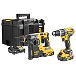 Jeu de batteries DeWALT DCK207P2T-QW 18 V, 2 pièces avec 2 Batteries + Chargeurs 5,0 Ah