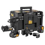Jeu de batteries DeWALT x McLaren DCK2223MP2T 18 V, 2 pièces avec 2 Batteries + Chargeurs 5,0 Ah