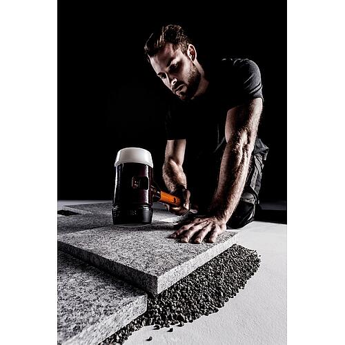 Massette SIMPLEX avec corps en fonte malléable, caoutchouc/superplastique