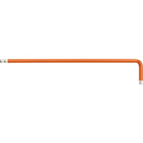 Clé pour serrage angulaire à tête sphérique à six pans creux wiha 369F Clé à ergots, couleurs lumineuses, SW 3,0 x 128 mm