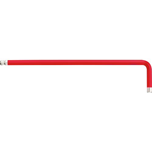 Clé pour serrage angulaire à tête sphérique à six pans creux wiha 369F Clé à ergots, couleur lumineuse, SW 6,0 x 184mm