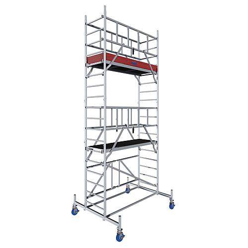 Échafaudage en alu pliant ProTec XS, hauteur de travail env. 5,80 m Standard 1