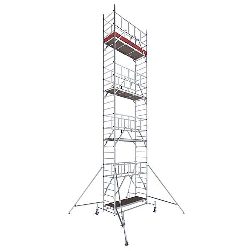 Échafaudage roulant ProTec, hauteur de travail env. 9,30 m Standard 1