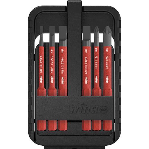 Jeu d'embouts slim à fente, Phillips, Pozidriv, PlusMinus, Torx®, 12 pièces Standard 1