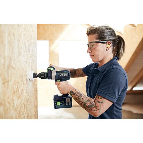 Perceuse-visseuse sans fil Festool 18 V TDC 18/4 5,0/4,0 I-Plus QUADRIVE avec 1x batterie 4 Ah et 1x batterie 5 Ah et chargeur ave