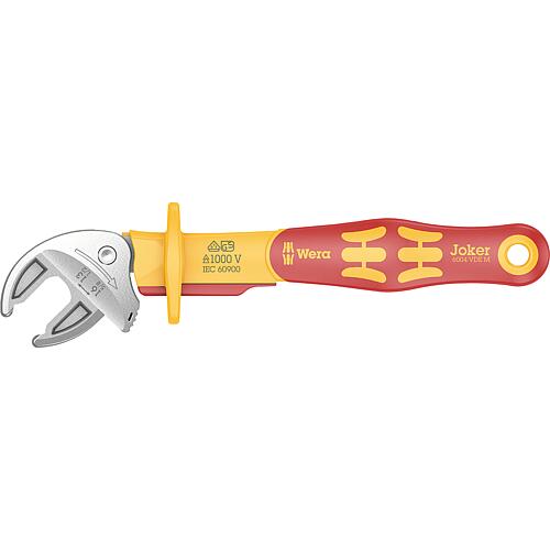 Clé mixte VDE Wera 6004 Joker M auto-ajustable, avec fonction cliquet , SW 13,0 - 16,0
