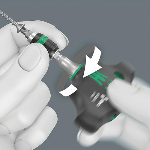 Kit de porte-embouts à poignée transversale Kraftform Kompakt 400 RA Imperial, à fente, Phillips, Torx®, à carré creux, à six pans creux, impérial, 18 pièces Anwendung 5