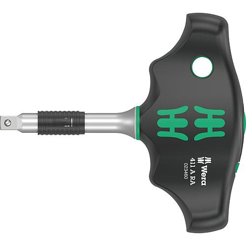 Tournevis à douille à poignée transversale 411 A RA, 1/4" avec fonction cliquet Standard 1