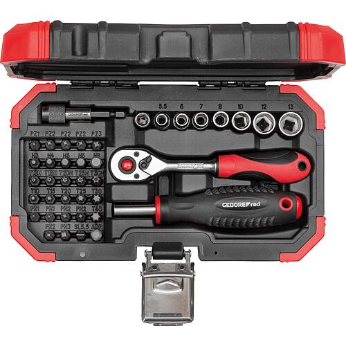 Jeu d'embouts 1/4", à fente, Phillips, Pozidriv, Torx®, Torx® TH (avec alésage), à six pans creux, 40 pièces Standard 1
