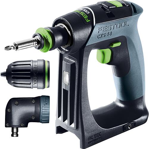Perceuses-visseuses sans fil Festool CXS 18-Basic-Set, 18 V sans batterie ni chargeur