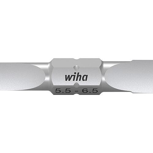 Embout double à fente wiha 7410Z, SL5,5 x 0,8 - SL6,5 x 1,2, Cond. = 10 Pièces
