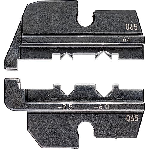 Jeu de matrices de sertissage pour pince à sertir, fiche ABS, 1,0-6,0 mm². Standard 1