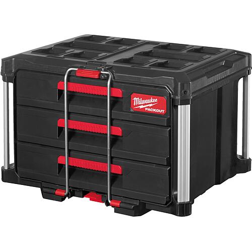 Mallette de transport Milwaukee PACKOUT avec 3 tiroirs, 560 x 410 x 360 mm Standard 1