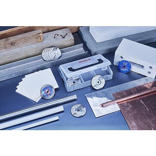 Meuleuses d'angle sans fil GWS 12V-76 et
Kit de Disques à tronçonner, à ébarber, 9 pièces